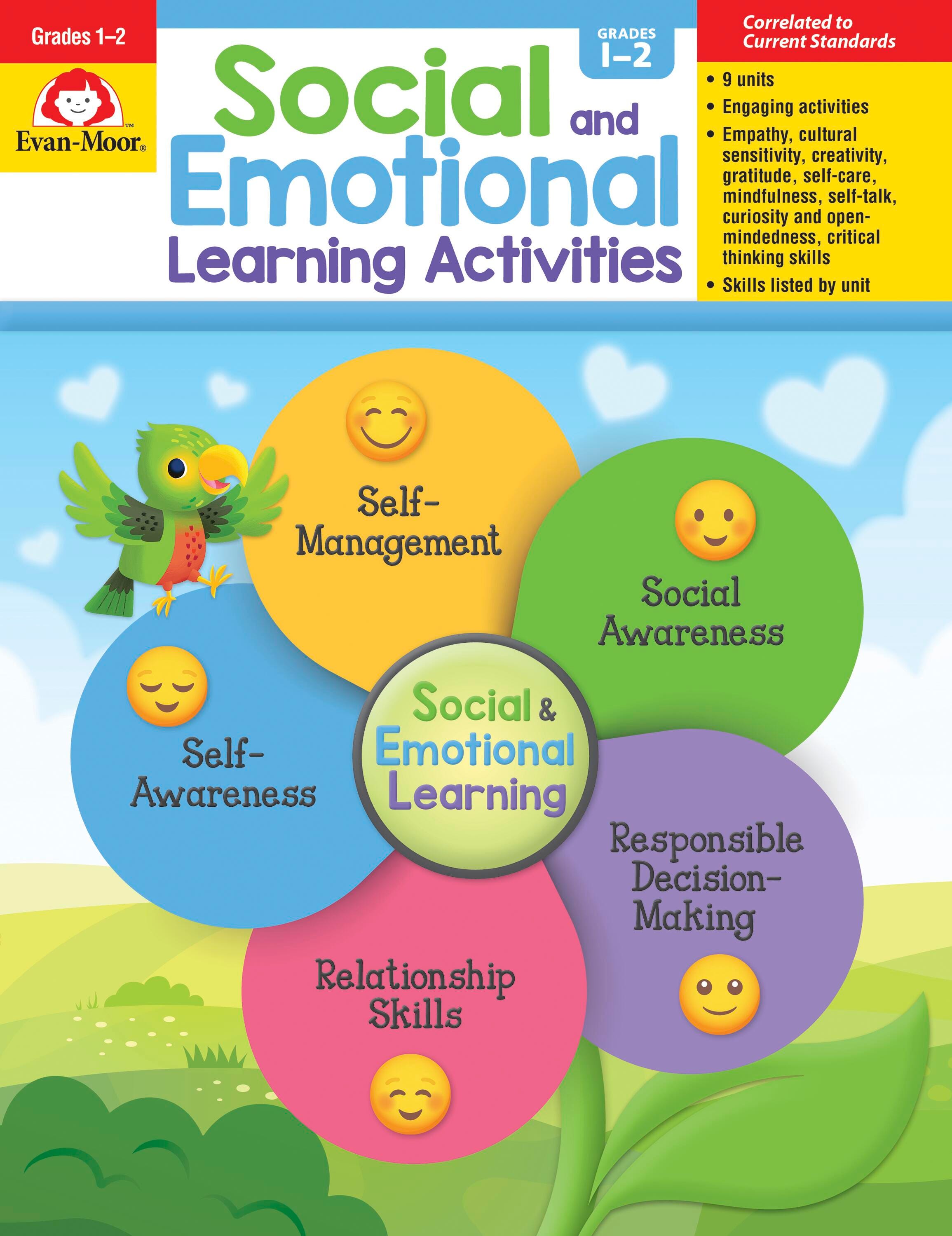 Evan-Moor Social And Emotional Learning Activities, Grades 1 to 2, Item Number 2098456